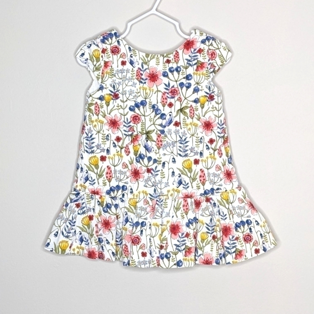 Mayoral Floral Flower Butterfly Drop Waist Dress 24m